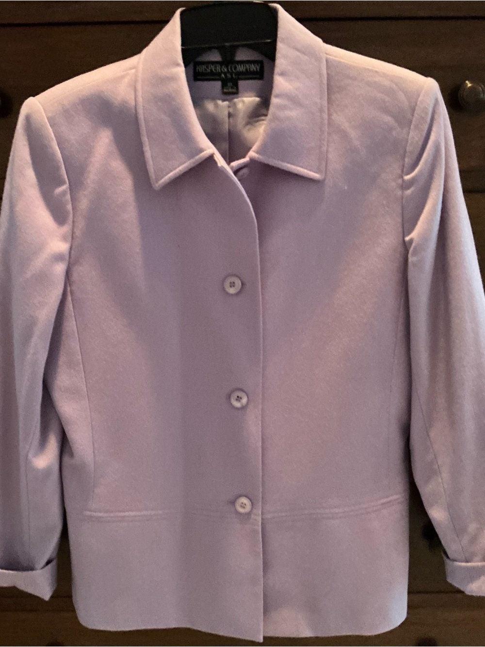 Kasper Lavender Single-Breasted Women's Blazer